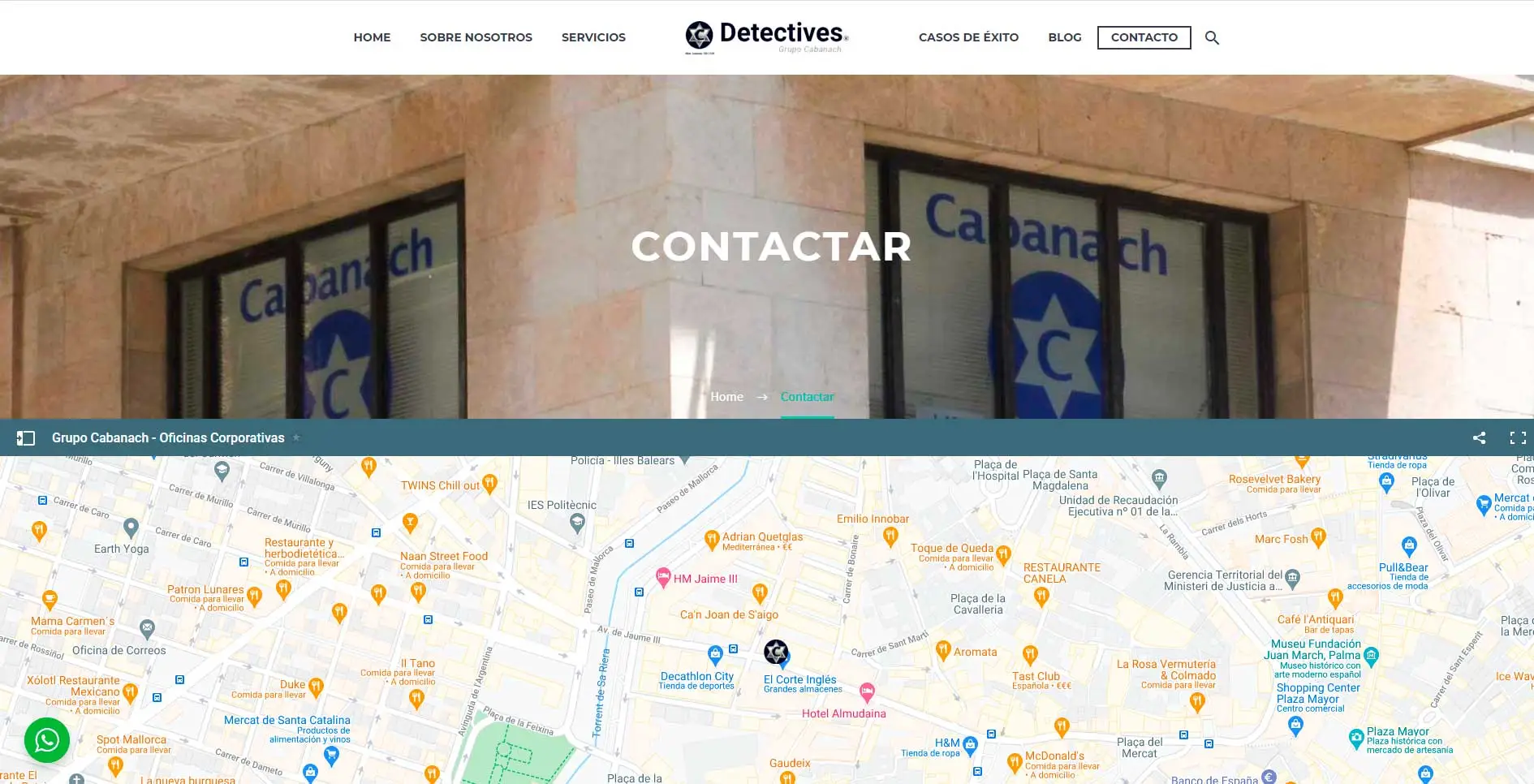 Detectives Cabanach - Contactar
